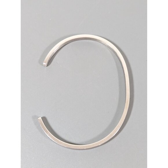 Silver Tone Mom of Boys Cuff Stacking Bangle Bracelet 6" - Picture 2 of 6